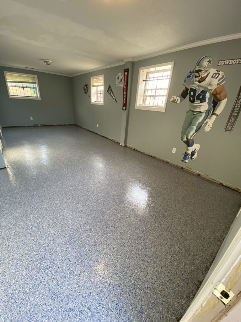 Epoxy basement Floor